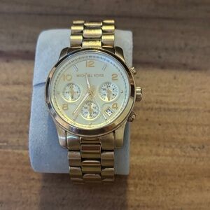 Michael Kors Gold-Tone Chronograph Watch